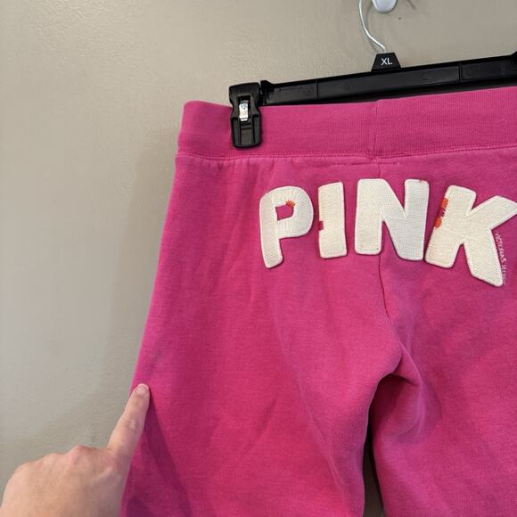 Victorias Secret VS PINK Vintage Y2K Sweatpants Joggers Dog Pup Logo XS Spellout - Picture 13 of 13